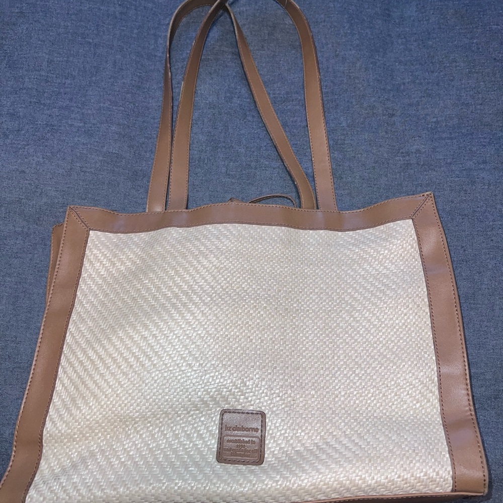 Tan and Cream Women's Tote Bag Liz Claiborne